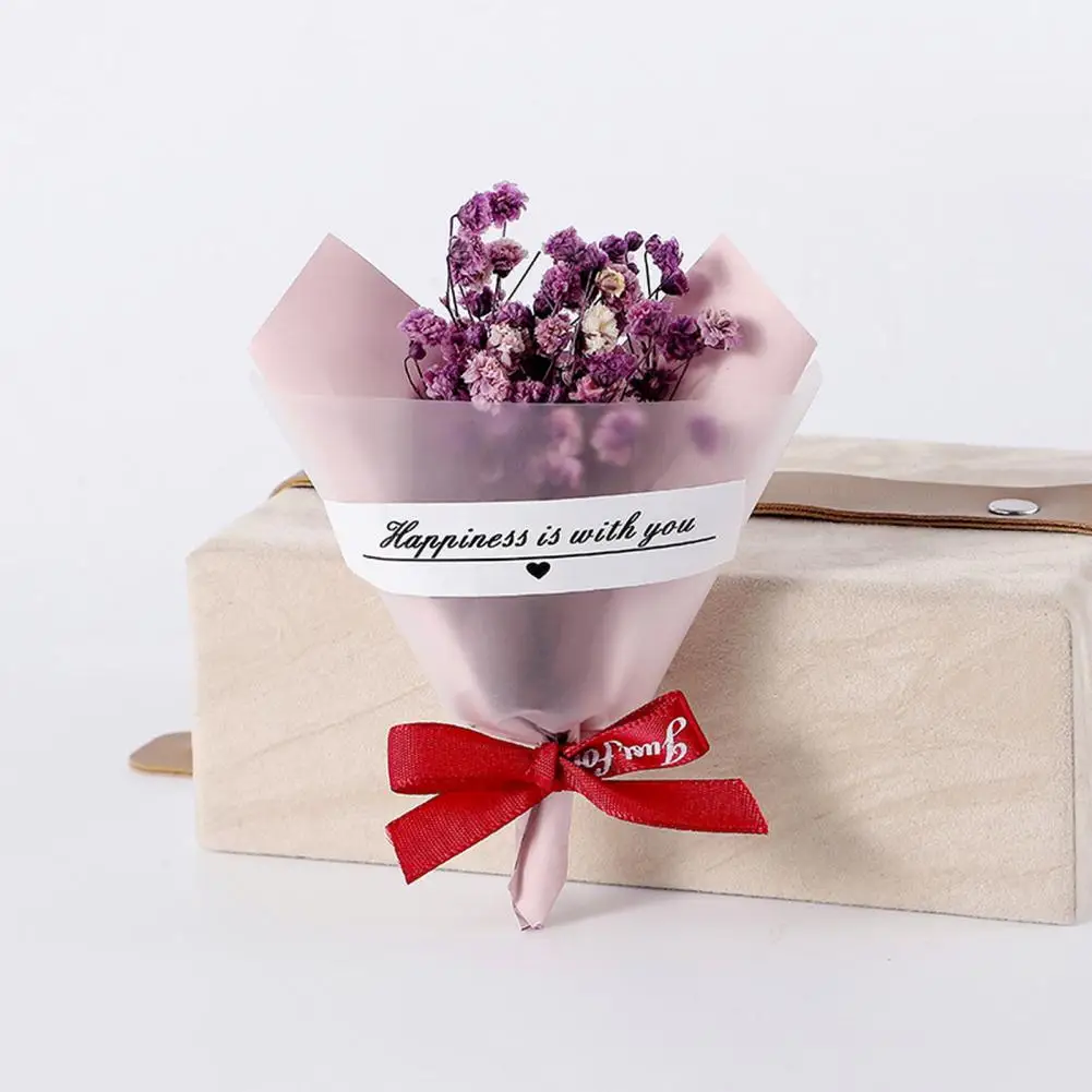 Preserved Flower Decoration Eternal Preserved Flower Bouquet with Romantic Wrapping Paper Bowknot Mini Artificial for Mother's
Preserved Flower Decoration Eternal Preserved Flower Bouquet with Romantic Wrapping Paper Bowknot Mini Artificial for Mother's