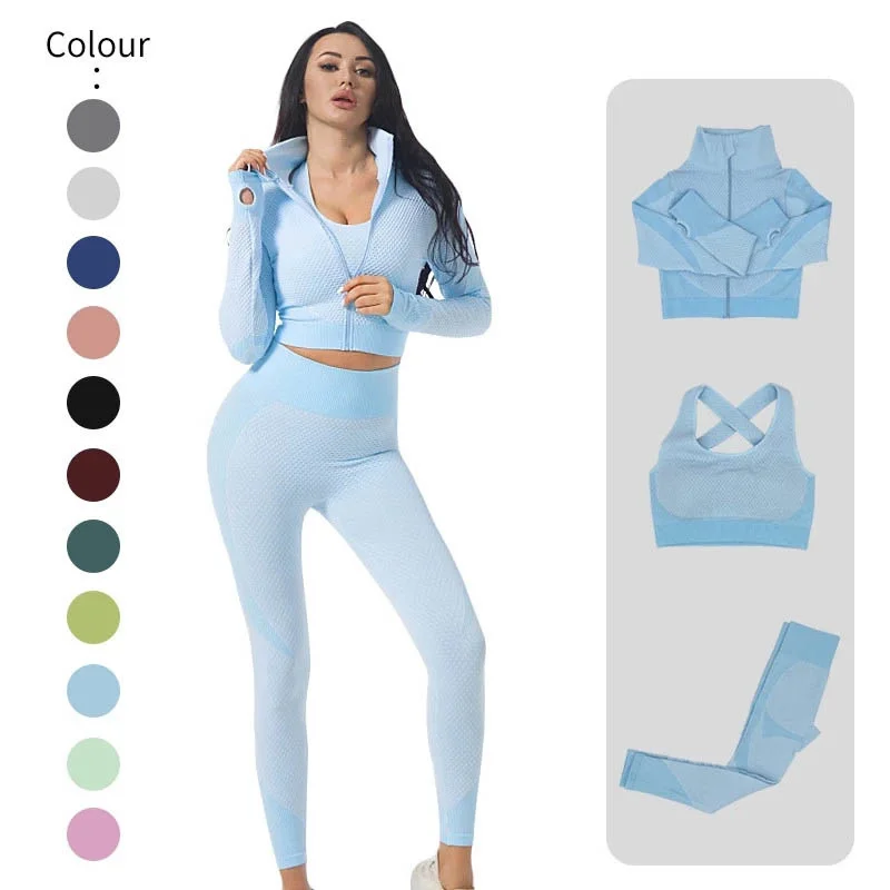 2/3Pcs Seamless Yoga Set Gym Fitness Clothing Women Yoga Suit Sportswear Female Workout Leggings Top Sport Clothes Training Suit
2/3Pcs Seamless Yoga Set Gym Fitness Clothing Women Yoga Suit Sportswear Female Workout Leggings Top Sport Clothes Training Suit