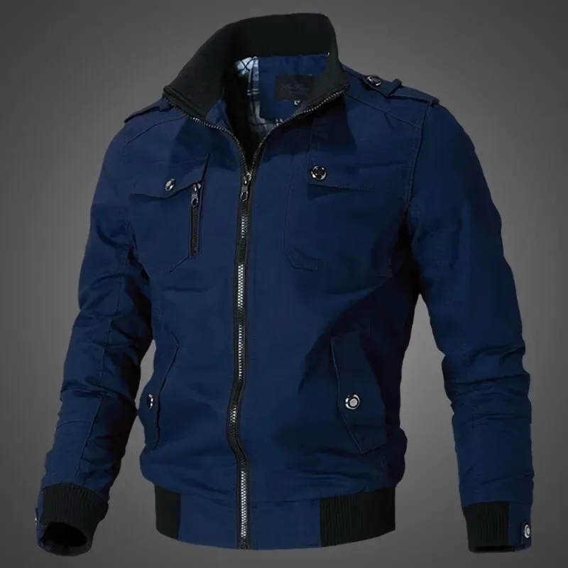 Stand Slim Windbreaker Jacket Mens Military Baseball Coats men Male Outwear Autumn Mens Bomber Cargo Jackets Casual Clothing
Stand Slim Windbreaker Jacket Mens Military Baseball Coats men Male Outwear Autumn Mens Bomber Cargo Jackets Casual Clothing