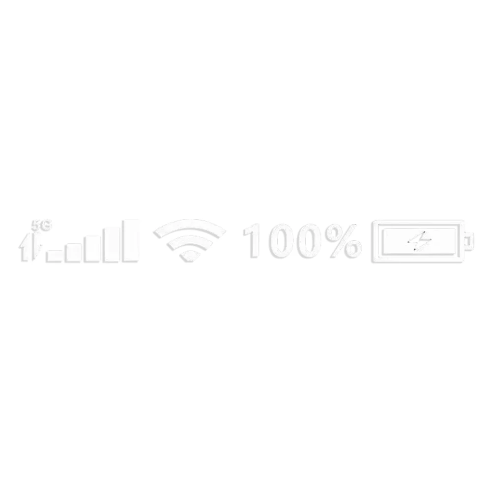 1PC Car Reflective Sticker 100% Wifi Battery Level Signal Funny Decals Decor For Auto Decor Accessories 45cmx4cm Sticker
1PC Car Reflective Sticker 100% Wifi Battery Level Signal Funny Decals Decor For Auto Decor Accessories 45cmx4cm Sticker
