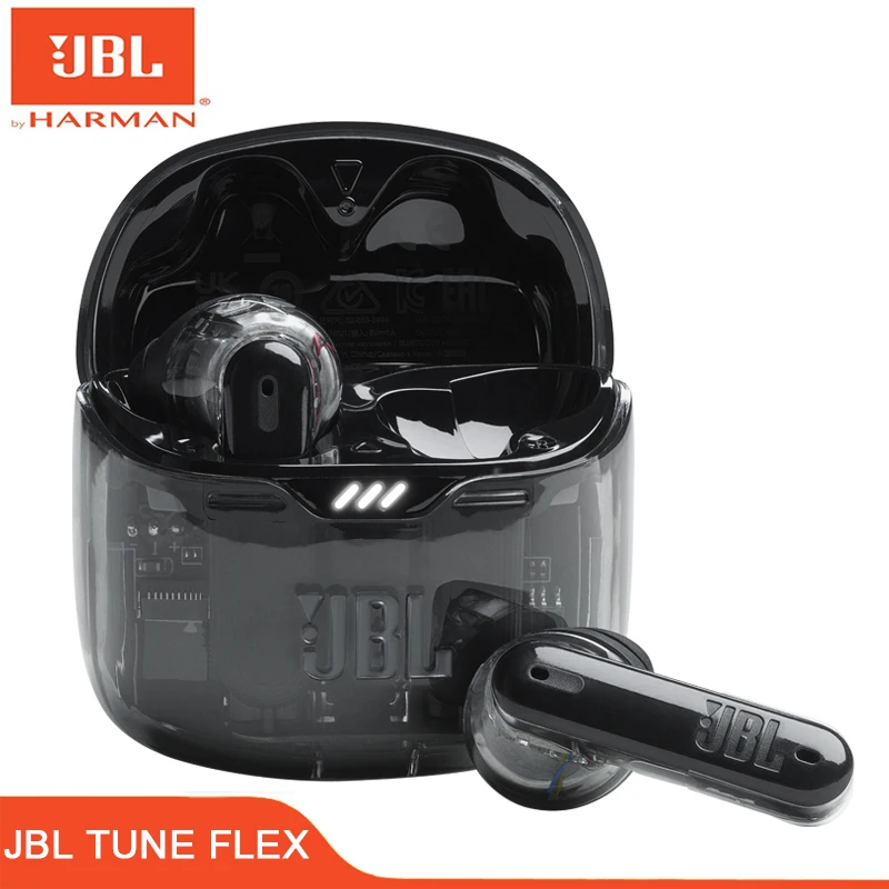 

JBL TUNE FLEX Wireless Bluetooth Headphones Translucency Noise Reduction Edition TWS In-Ear Earphones With Mic Stereo Headsets