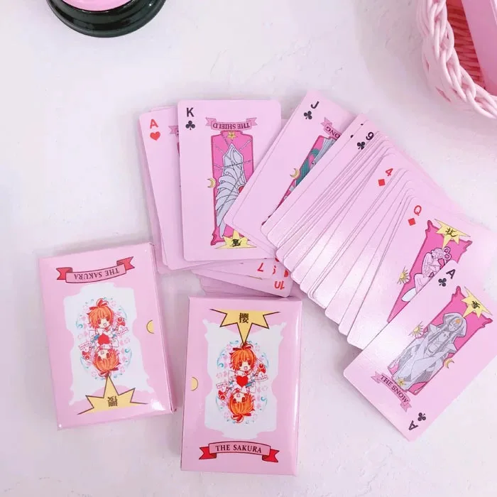 Card Captor Sakura Poker 54Pcs Game Card Prop Anime Lovely Girl Kawaii Lolita Playing Card Poker Card Joy Decompression
Card Captor Sakura Poker 54Pcs Game Card Prop Anime Lovely Girl Kawaii Lolita Playing Card Poker Card Joy Decompression