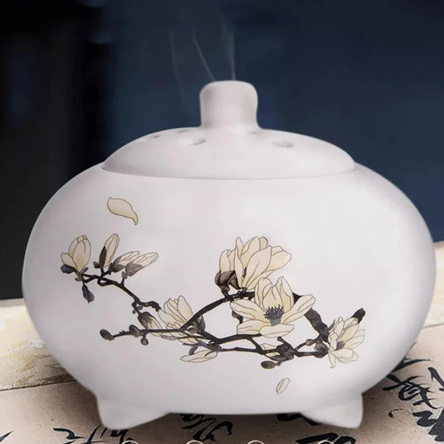 Ceramic Incense Burner Ornament Decoration Porcelain Incense Burner Modern Electric Gift Portable Round Norse Encens Home Decor
Ceramic Incense Burner Ornament Decoration Porcelain Incense Burner Modern Electric Gift Portable Round Norse Encens Home Decor