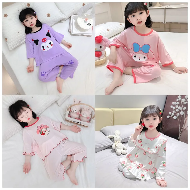 Детская летняя Милая Пижама Sanrioed из мультфильма My Melody Kuromi, милый тонкий удобный ночной халат, Детская домашняя одежда, подарок
Детская летняя Милая Пижама Sanrioed из мультфильма My Melody Kuromi, милый тонкий удобный ночной халат, Детская домашняя одежда, подарок