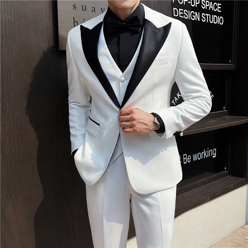 (M-4XL) High-end New Men's (suit + Vest + Trousers) British Wedding Suit Handsome Business Slim-fit Fashion Suit 3/2-piece Dress
(M-4XL) High-end New Men's (suit + Vest + Trousers) British Wedding Suit Handsome Business Slim-fit Fashion Suit 3/2-piece Dress