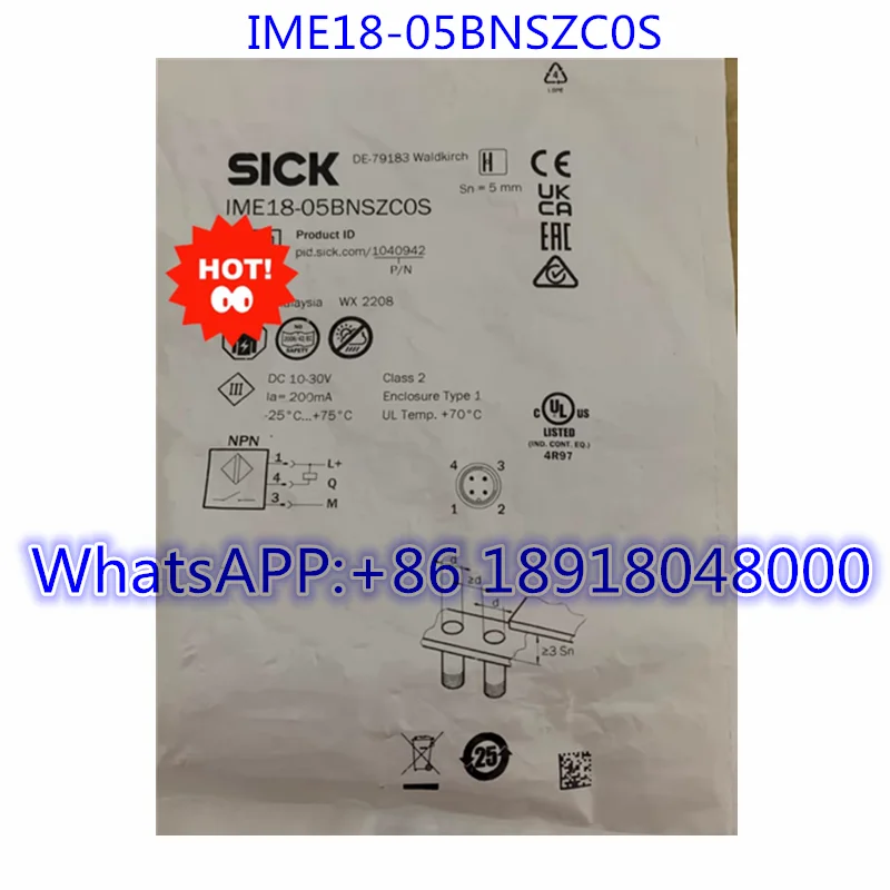 Brand New IME18-05BNSZC0S Sensor 1040942 Fast Shipping
Brand New IME18-05BNSZC0S Sensor 1040942 Fast Shipping