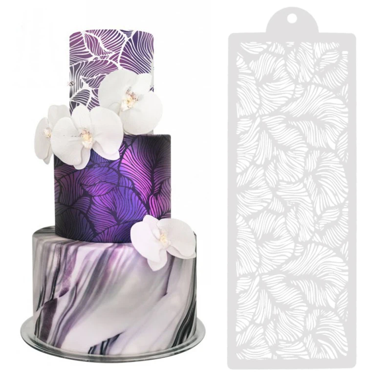Peacock Feather Lace Stencil Wedding Cake Design Plastic Template Cake Spray Flower Painting Stencil Fondant Decorating Tools
Peacock Feather Lace Stencil Wedding Cake Design Plastic Template Cake Spray Flower Painting Stencil Fondant Decorating Tools