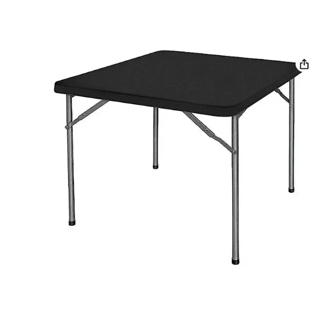 

Foldable 34 inch Table - Sturdy Outdoor and Indoor Folding Table Ideal for Camping and Picnic, Card Table or Craft