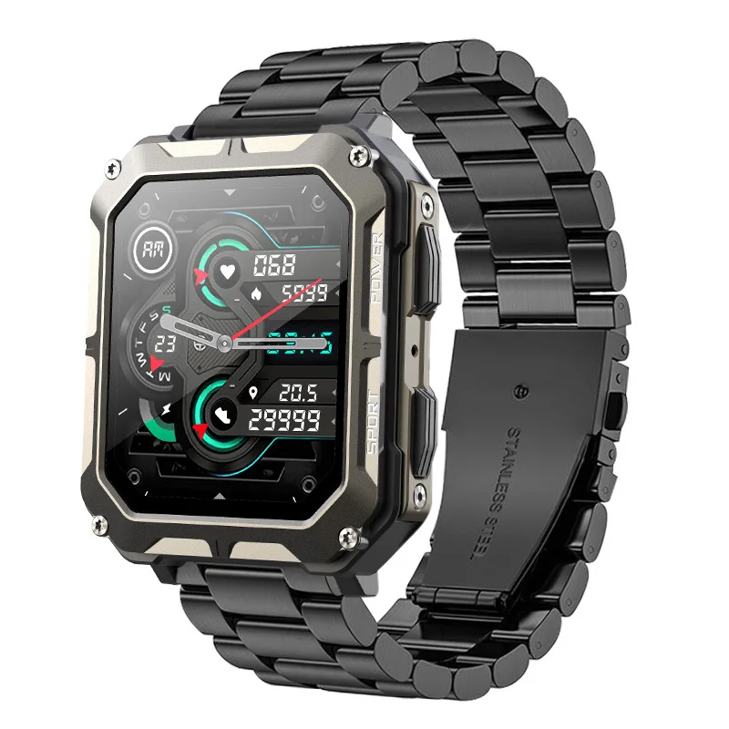 

C20 Pro смарт часы мужские BT Call Спорт на открытом воздухе Фитнес-трекер Сердечный ритм Артериальное давление Смарт-часы Мужчины Android IOS