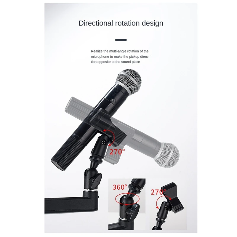 Microphone Stand Desktop Mic Clip Holder Live Cantilever Extendable Bracket
Microphone Stand Desktop Mic Clip Holder Live Cantilever Extendable Bracket