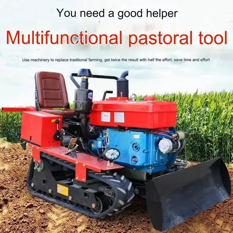 Multi Functional Tracked Cultivator, Four-wheel Tractor, Agricultural Machinery 25HP, Hot Selling
Multi Functional Tracked Cultivator, Four-wheel Tractor, Agricultural Machinery 25HP, Hot Selling