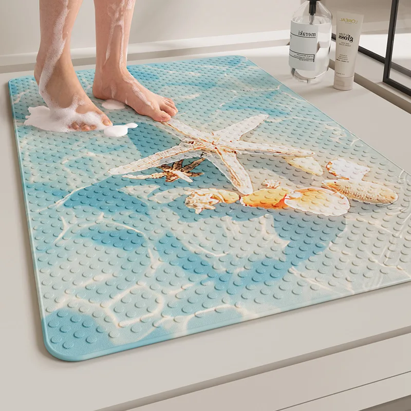 Shell Bathroom Non-slip Mat Household Bathroom PVC Toilet Water-repellent Rubbing Stone Floor Mats Shower Room Massage Carpet
Shell Bathroom Non-slip Mat Household Bathroom PVC Toilet Water-repellent Rubbing Stone Floor Mats Shower Room Massage Carpet