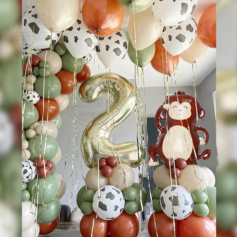 125Pcs Gold Number 1-9Th Wild Animal Globos Garland Arch Kit Cute Monkey Foil Balloon for Kids Birthday Party Decoration Supply
125Pcs Gold Number 1-9Th Wild Animal Globos Garland Arch Kit Cute Monkey Foil Balloon for Kids Birthday Party Decoration Supply
