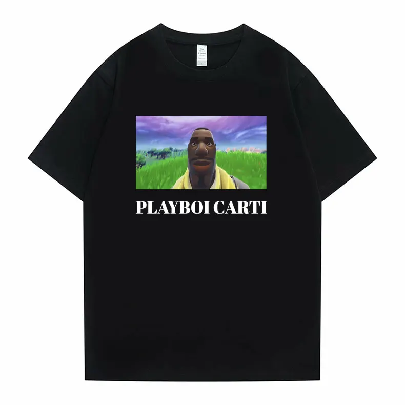 Funny Playboi Carti Meme T Shirts Men Women Vintage Hip Hop Rap Style Tshirt Oversized Short Sleeve Men's 100% Cotton T-shirt
Funny Playboi Carti Meme T Shirts Men Women Vintage Hip Hop Rap Style Tshirt Oversized Short Sleeve Men's 100% Cotton T-shirt