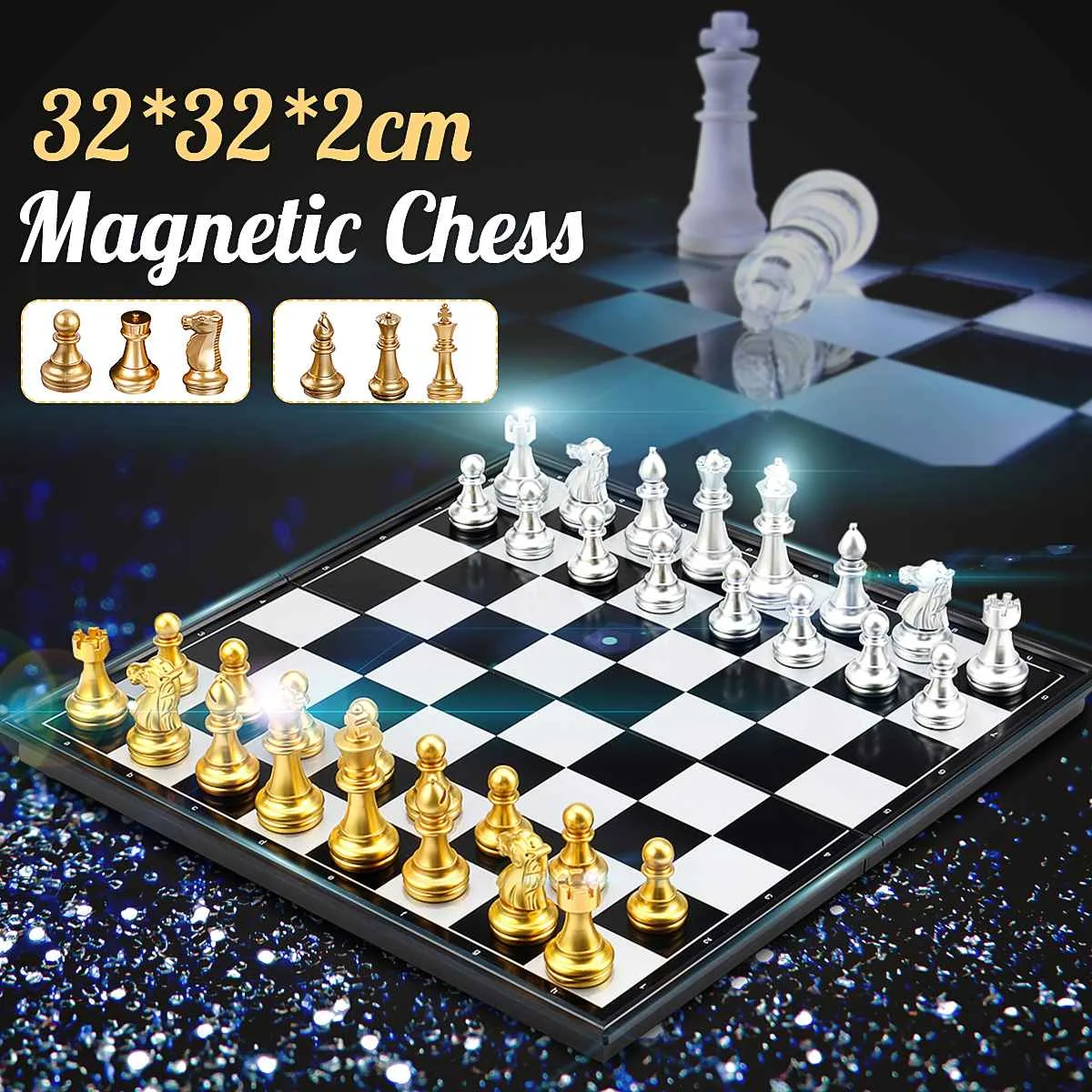 32*32CM Chess Set Board Game for Kids Adults with Magnetic Folding Board Game Educational Kids Toys
32*32CM Chess Set Board Game for Kids Adults with Magnetic Folding Board Game Educational Kids Toys
