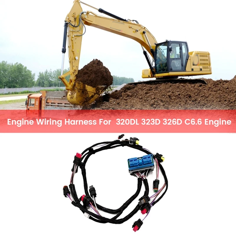 Engine Wiring Harness For CAT 320DL 323D 326D C6.6 Engine 260-5541 260-5542 2605542
Engine Wiring Harness For CAT 320DL 323D 326D C6.6 Engine 260-5541 260-5542 2605542