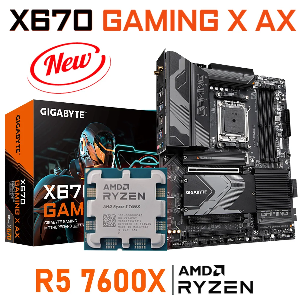 Комплект процессора AMD RYZEN 5 7600X Gigabyte X670 GAMING X AX AM5 материнская плата DDR5 память M.2 128 ГБ десктопный AMD X670 материнская плата ATX
Комплект процессора AMD RYZEN 5 7600X Gigabyte X670 GAMING X AX AM5 материнская плата DDR5 память M.2 128 ГБ десктопный AMD X670 материнская плата ATX