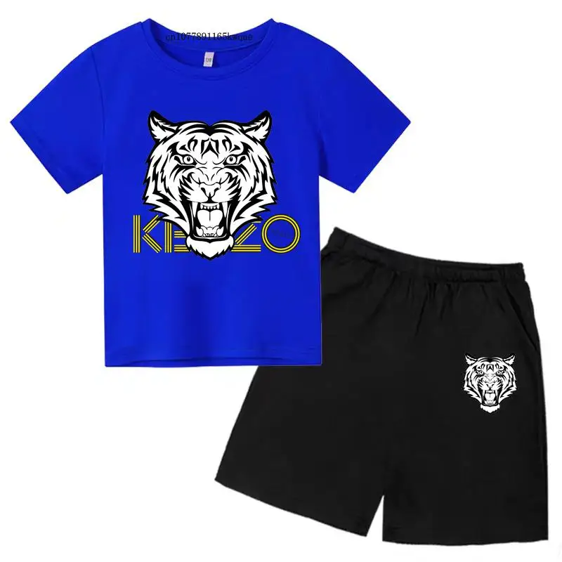 2-13 Years Kids Tiger Head Summer 2pcs Leisure Breathable T-shirts+Pants Sports Suits Boys Girls Casual Outfits Children Clothes
2-13 Years Kids Tiger Head Summer 2pcs Leisure Breathable T-shirts+Pants Sports Suits Boys Girls Casual Outfits Children Clothes