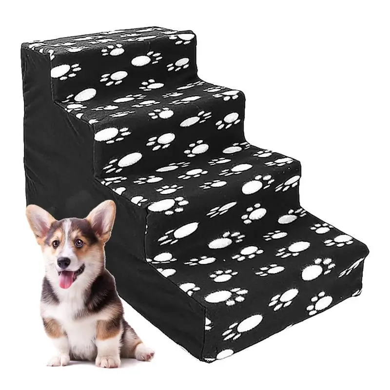 Puppy Stairs For Bed 4-step Kitten Stairs High Beds Comfortable Flannel Kitten Stairs High Beds Bed Stairs Dog Small Animals
Puppy Stairs For Bed 4-step Kitten Stairs High Beds Comfortable Flannel Kitten Stairs High Beds Bed Stairs Dog Small Animals
