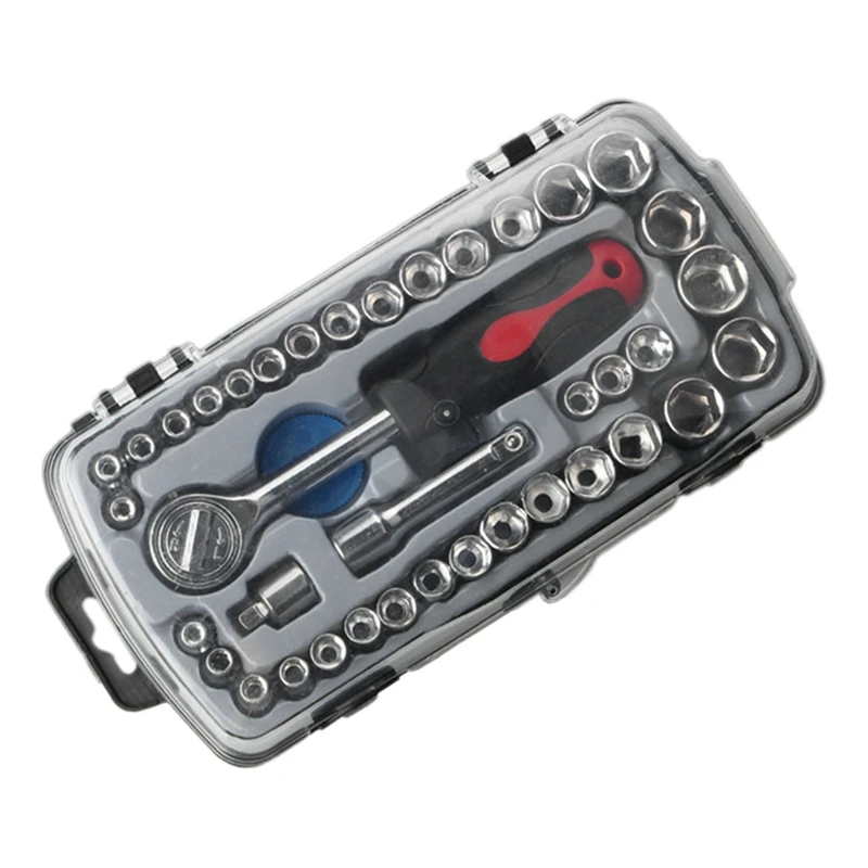 40-Piece Socket Combination Set Socket Wrench Set Auto Repair Tools Household Hardware Tools Socket Combination Tools Durable
40-Piece Socket Combination Set Socket Wrench Set Auto Repair Tools Household Hardware Tools Socket Combination Tools Durable
