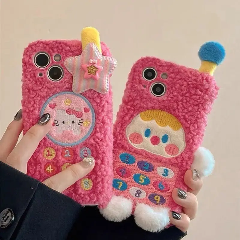 Kawaii Sanrio Hello Kittys Plush Phone Case Kt Cat Cartoon Iphone Series Shatter-Resistant Phone Shell Cover Plush Toy Girl Gift
Kawaii Sanrio Hello Kittys Plush Phone Case Kt Cat Cartoon Iphone Series Shatter-Resistant Phone Shell Cover Plush Toy Girl Gift