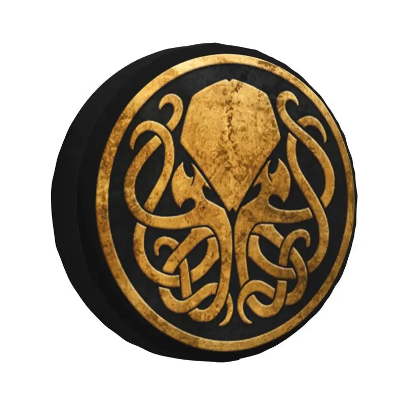 

Call Of Cthulhu Spare Tire Cover for Toyota RAV4 Prado Jeep RV SUV 4WD 4x4 Lovecraft Monster Movie Car Wheel Protector Covers