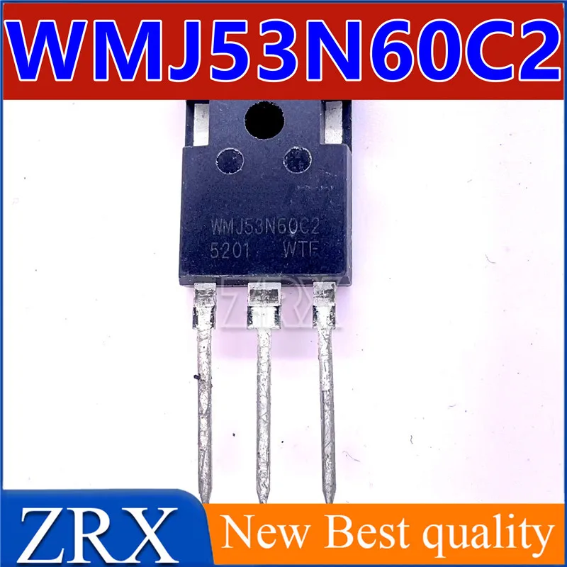 5 шт./партия, WMJ53N60C2, новый транзистор высокой мощности с полевым эффектом TO-247