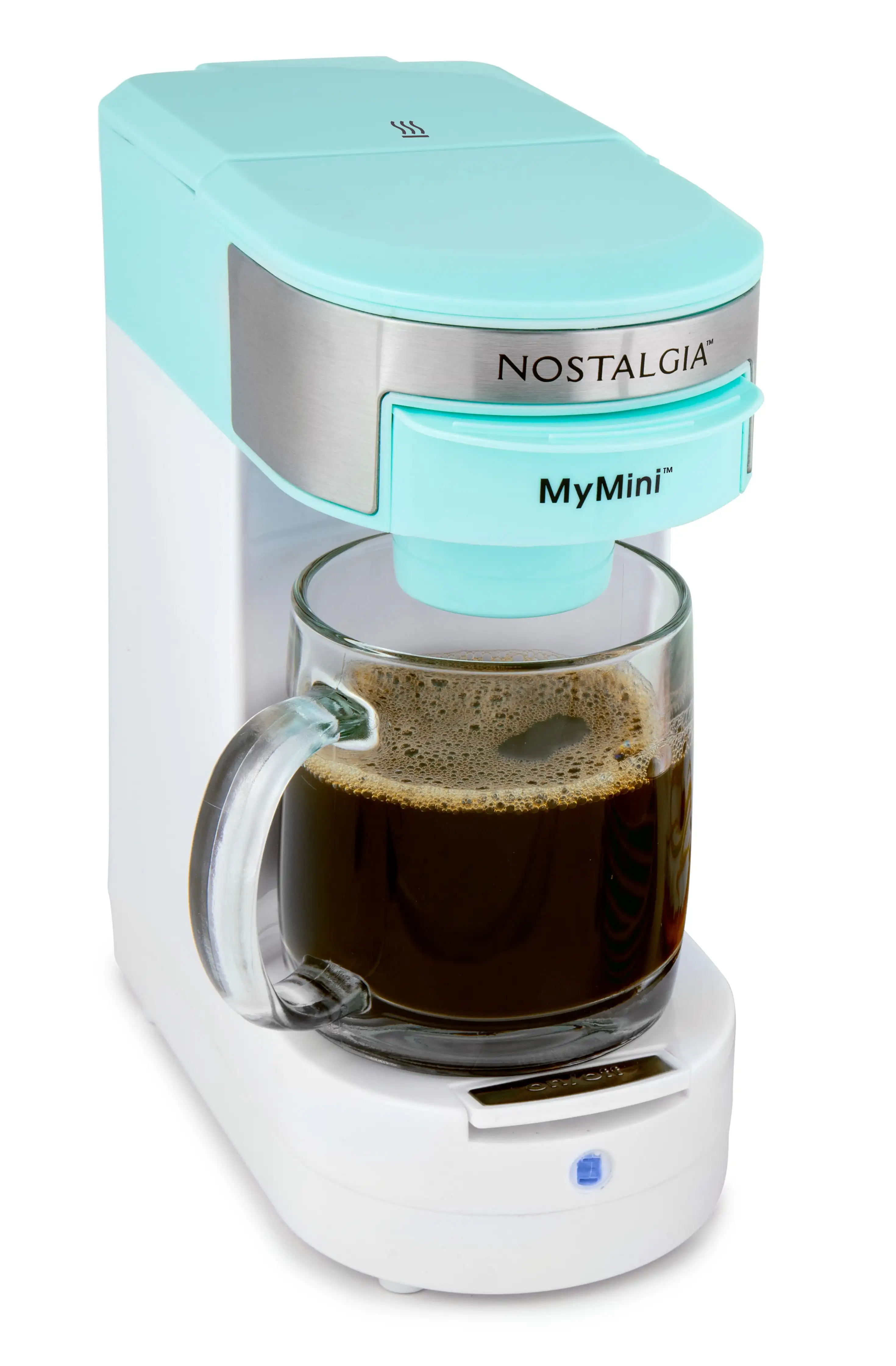 Nostalgia NMPCCPGC1AQS MyMini Single Serve Coffee Maker Reusable Filter Basket Included Aqua
Nostalgia NMPCCPGC1AQS MyMini Single Serve Coffee Maker Reusable Filter Basket Included Aqua