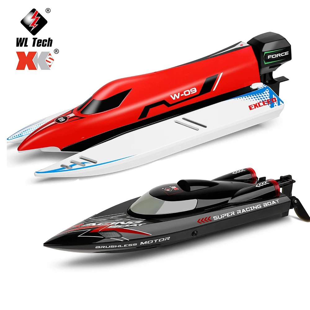 

WLtoys WL915-A WL916 RC Boat 2.4Ghz 2CH F1 45km/h Brushless High Speed Racing Boat Model Speedboat Kids Gift RC Toy With Battery