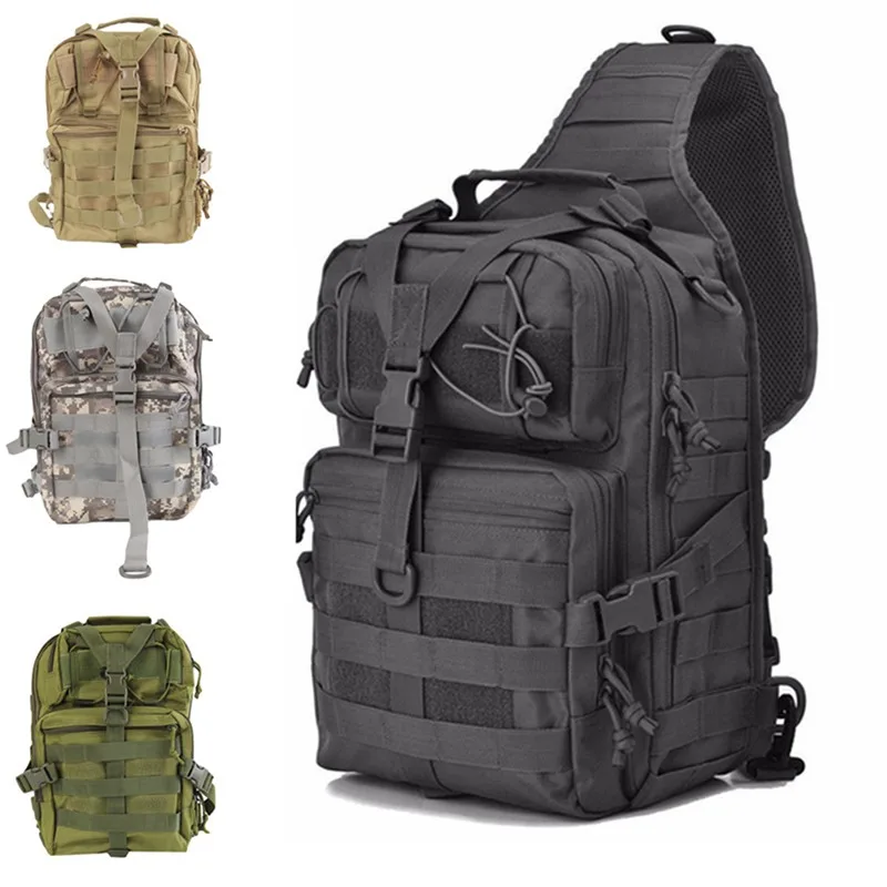 

Fishing Climbing Chest Bag Outdoor Tactics Military Multifunction Shoulder Backpack Rucksacks Bag for Sport Molle System Bag