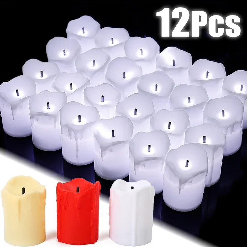 6/12pcs Flameless LED Candle Lamp Weeping Bright Battery Operated Tealight Wishing Christmas Valentine Wedding Home Decorations
6/12pcs Flameless LED Candle Lamp Weeping Bright Battery Operated Tealight Wishing Christmas Valentine Wedding Home Decorations