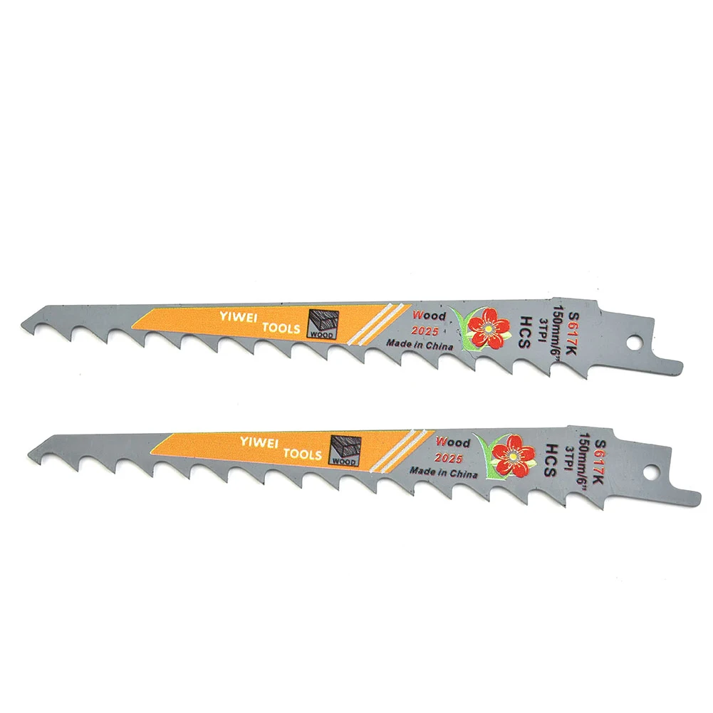 1/2/3Pcs Saw Blade S617K 150mm/5.9in HCS Reciprocating Saw Jigsaw Blade Teeth For Wood Board Plastic Metal Cutting
1/2/3Pcs Saw Blade S617K 150mm/5.9in HCS Reciprocating Saw Jigsaw Blade Teeth For Wood Board Plastic Metal Cutting