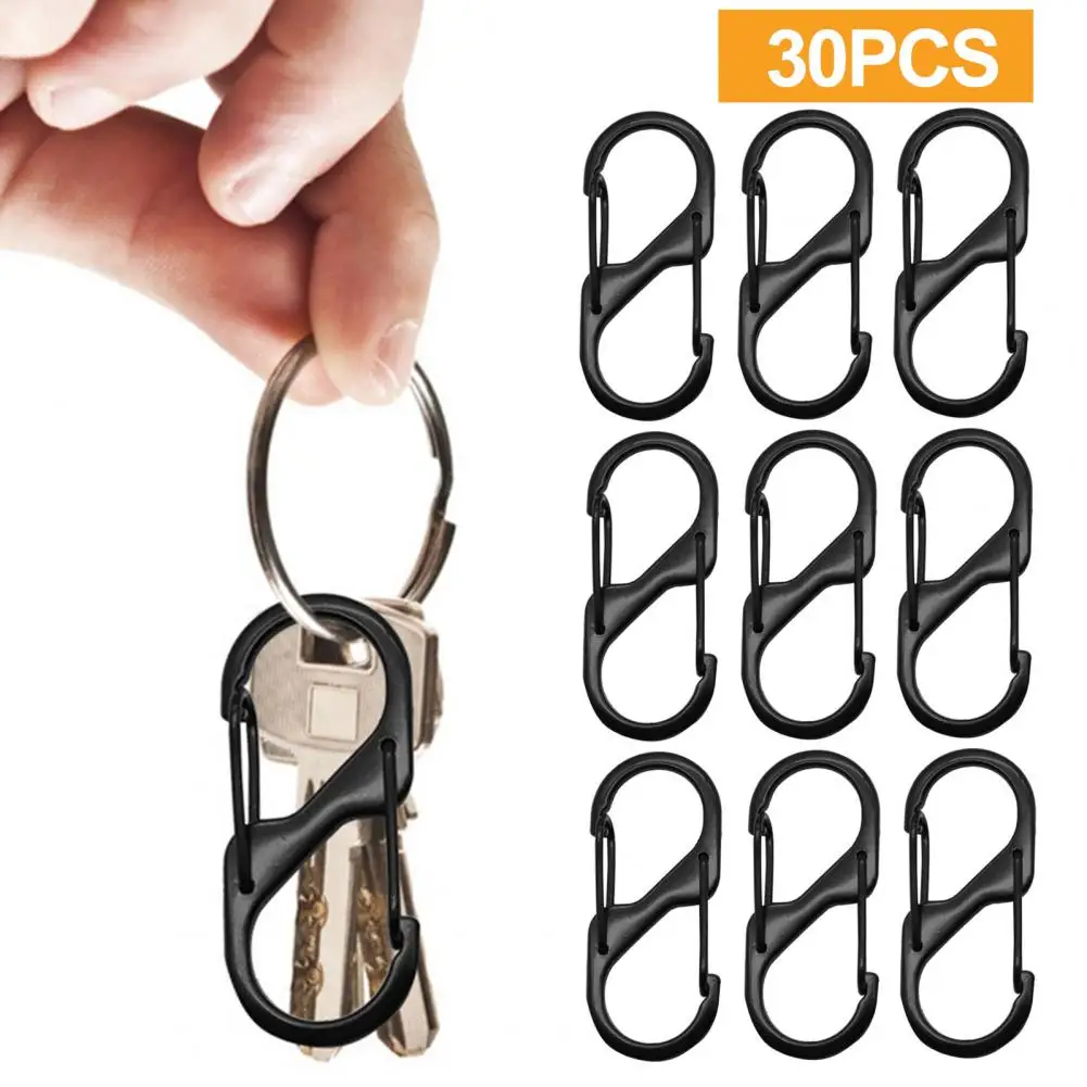 Carabiner Hook 30pcs Small Alloy Snap Hooks Keychain Clip Camping Gear Set S-shaped Carabiners Portable Tiny Attachment Clips
Carabiner Hook 30pcs Small Alloy Snap Hooks Keychain Clip Camping Gear Set S-shaped Carabiners Portable Tiny Attachment Clips