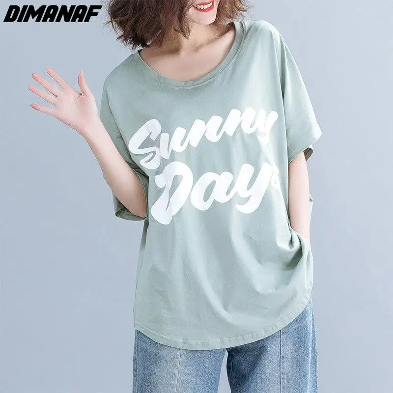 Dimanaf 2024 Women T-Shirt Female Print O-Neck Oversize Cotton Loose Short Sleeve Tops&Tees
Dimanaf 2024 Women T-Shirt Female Print O-Neck Oversize Cotton Loose Short Sleeve Tops&Tees