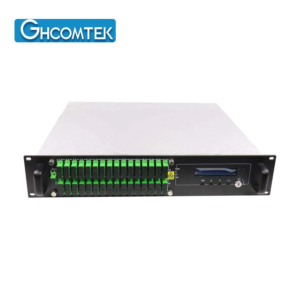 FTTH CATV 32 port 20dBm WDM 1550nm Fiber Optical Amplifier High Power SC Port
FTTH CATV 32 port 20dBm WDM 1550nm Fiber Optical Amplifier High Power SC Port