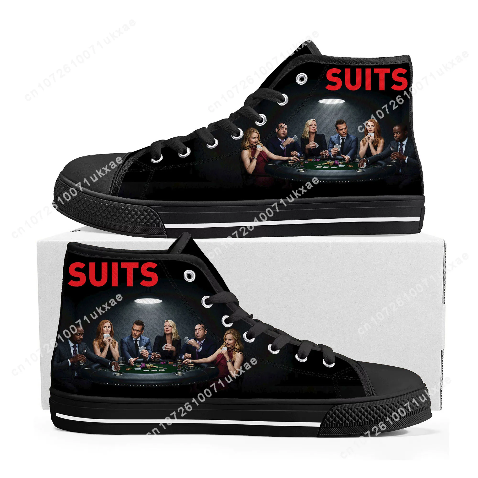 Suits TV series High Top Sneakers Mens Womens Teenager High Quality Canvas Gabriel Macht Sneaker Shoe Casual Custom Made Shoes
Suits TV series High Top Sneakers Mens Womens Teenager High Quality Canvas Gabriel Macht Sneaker Shoe Casual Custom Made Shoes