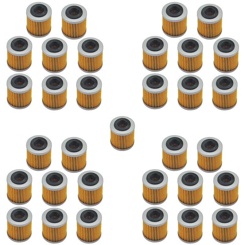 

OZOEMPT 33PCS Motorcycle Oil Filter Apply to 125Senda R DRD Racing 4T, R SM Racing 4T 09-13 125Terra Adventure 4T 07-13 TC250 08