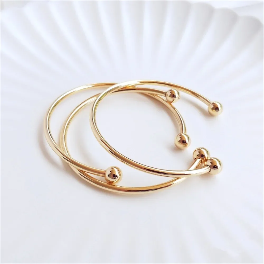 14K Gold Solid bracelet round bead bracelet Gold bead removable string accessories Pendant Transfer bead DIY jewelry
14K Gold Solid bracelet round bead bracelet Gold bead removable string accessories Pendant Transfer bead DIY jewelry