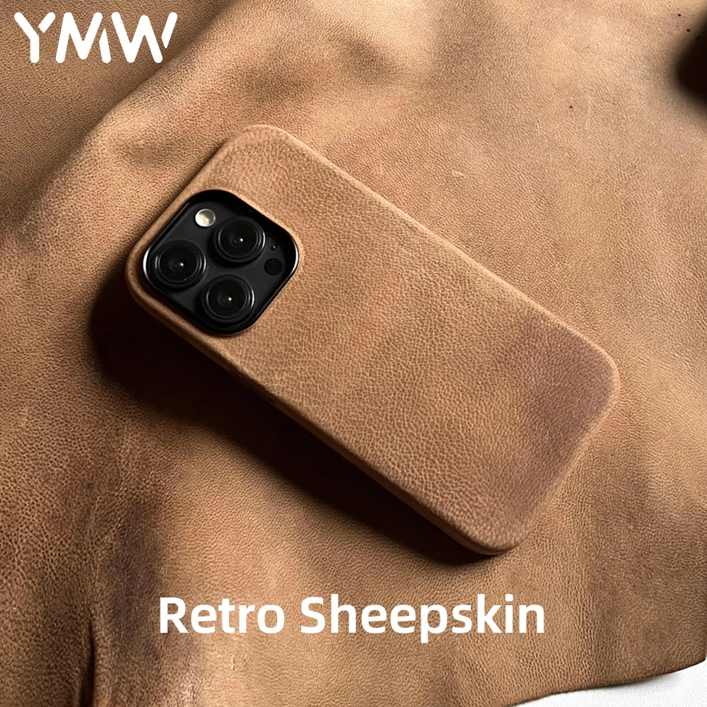 YMW Ретро чехол из натуральной овечьей кожи для iPhone 14 Pro Max чехол для телефона
YMW Ретро чехол из натуральной овечьей кожи для iPhone 14 Pro Max чехол для телефона