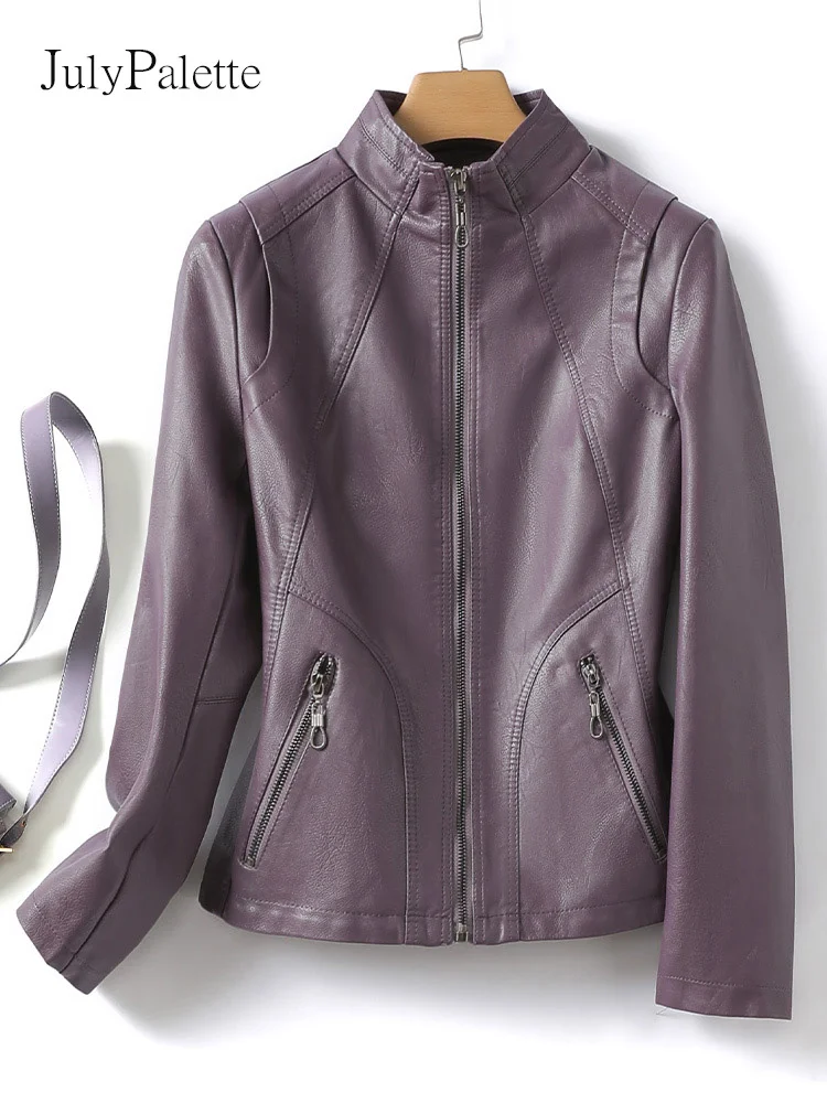 Stand Fashion Collar Short Leather for Women 2023 Spring Autumn Slim Zipper Female Real Sheepskin Jacket Coat
Stand Fashion Collar Short Leather for Women 2023 Spring Autumn Slim Zipper Female Real Sheepskin Jacket Coat