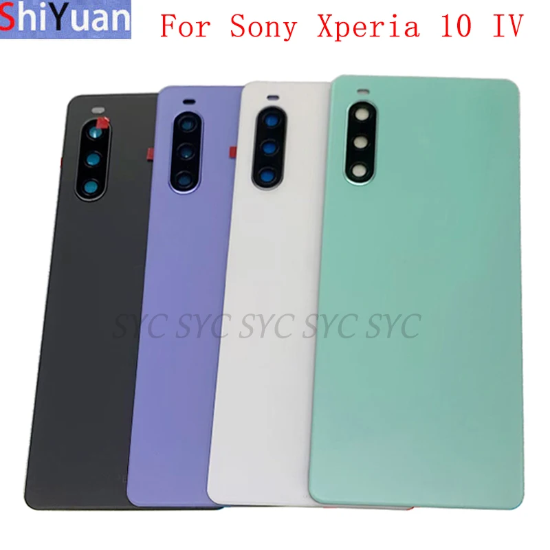 

Original Battery Cover Rear Door Panel Housing Case For Sony Xperia 10 IV XQ-CC54 Back Cover with Camera Lens Replacement Parts