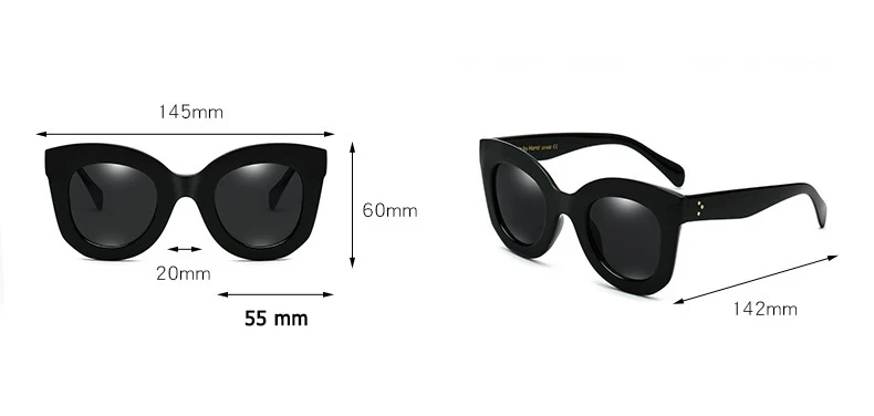 Kobiece modne okulary przeciwsłoneczne – klasyczne, vintage z głęboką niebieską ramką 14 Sf3987364155e41c7b8478abf8bb6408cF