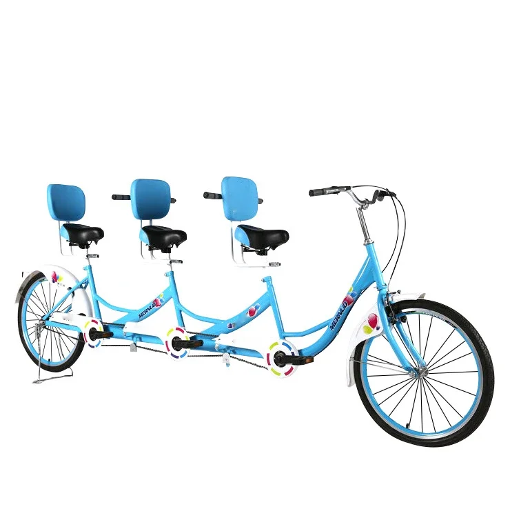 

Sightseeing Tourist Recreational Vehicles Adult 3 4 Person 24 26 Inch Beach Cruiser Tandem Bike for Adults