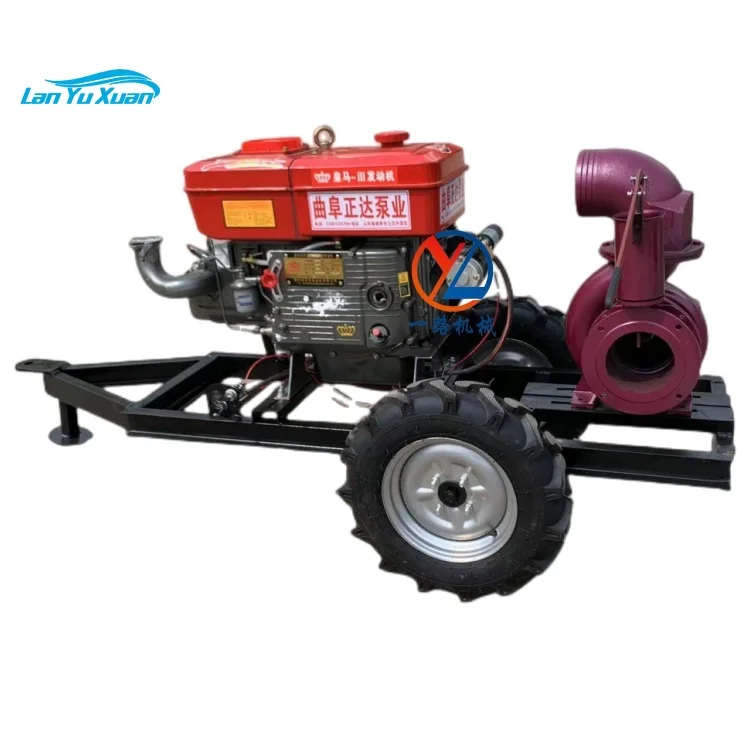 

Flood control and drainage diesel pump Large flow motor centrifugal pump trailer type drainage and irrigation pump