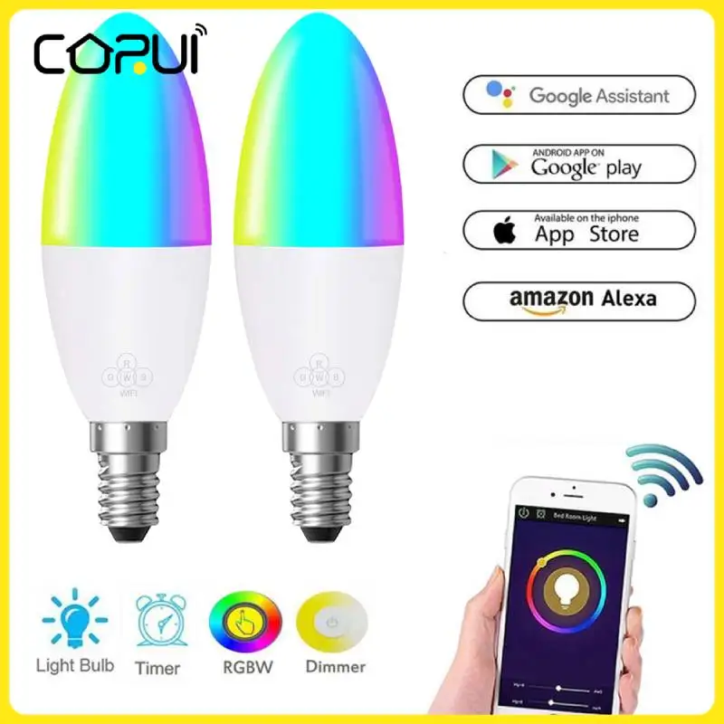 Tuya Wifi Smart LED Bulb 6W Dimmable Light Phone Remote Control Compatible With Alexa Google Home Voice Control Lamp Smart Home
Tuya Wifi Smart LED Bulb 6W Dimmable Light Phone Remote Control Compatible With Alexa Google Home Voice Control Lamp Smart Home