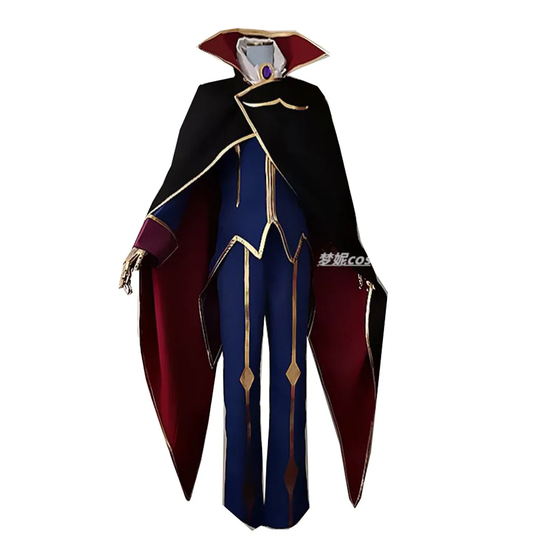 

2022 Code Geass Cosplay Lelouch of the Rebellion Zero Cosplay Purple Mens Code Geass Cosplay Costume