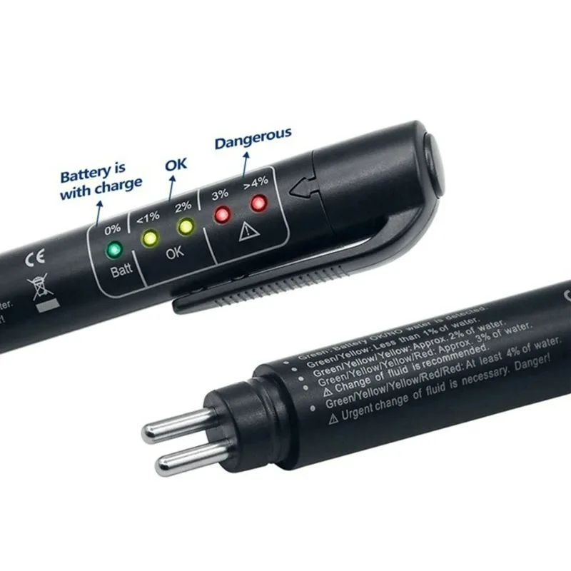 Auto Car Brake Fluid Liquid Tester Pen With 5 LED Car Auto Vehicle Tools Diagnostic Tools Mini Brake Fluid Tester For DOT3/DOT4
Auto Car Brake Fluid Liquid Tester Pen With 5 LED Car Auto Vehicle Tools Diagnostic Tools Mini Brake Fluid Tester For DOT3/DOT4