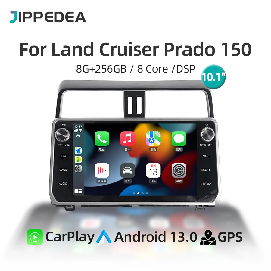 Android 13 CarPlay 4G LTE WiFi GPS Navigation Stereo Car Radio For Toyota Land Cruiser Prado 150 2018-2023 Car Multimedia Player
Android 13 CarPlay 4G LTE WiFi GPS Navigation Stereo Car Radio For Toyota Land Cruiser Prado 150 2018-2023 Car Multimedia Player