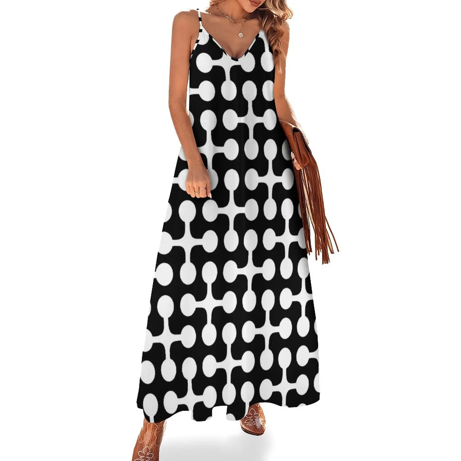 

New Mid Century Modern Atomic Jacks Pattern 625 Sleeveless Dress Party dresses for women summer dress woman 2023 trendy