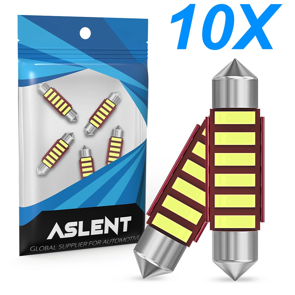 10X C10W C5W LED Canbus Festoon 31mm 36mm 39mm 41mm LED Bulb 7020 SMD Interior Reading Light Dome License Plate Lamp White 6000K
10X C10W C5W LED Canbus Festoon 31mm 36mm 39mm 41mm LED Bulb 7020 SMD Interior Reading Light Dome License Plate Lamp White 6000K
